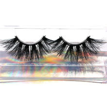 3D066H Hitomi Luxury Eyelash Packaging Box soft Natural Long Mink Eyelashes Fluffy 25mm Magnetic Mink Eyelashes